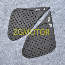 Motorcycle Tank Traction Side Pad Gas Knee Grip Protector Sticker Fit For YAMAHA YZF-R3 2015-2018