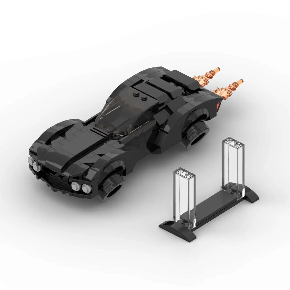 Klassische Filmserie Speed Supercar Einzelsitz-Schwebebahn MOC Bausteinmodell DIY Kinder-Montagespielzeug Jungen-Geburtstagsgeschenke – Detail 3