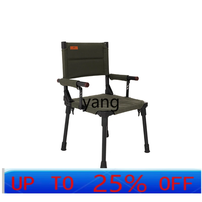 

LTT outdoor camping portable folding dining chair retro casual picnic beach table and chairs