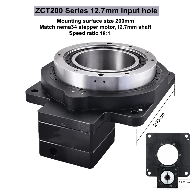 Vervangen Direct Drive Motor 'S Hollow Roterende Platform 360 Elektrische Draaitafel Nema34 Stappenmotor 18:1 Holle Roterende Versnellingsbak