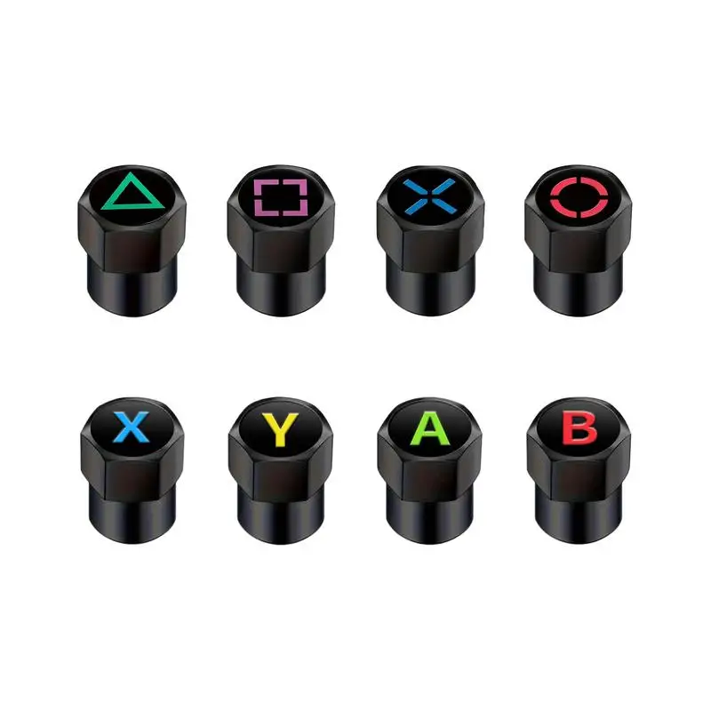 Valve Stem Cap Unique Pattern Tire Air Caps Tire Valve Cover Wheel Valve Tire Air Cover Decoration Accessories For Cars