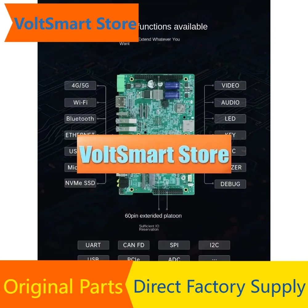 VoltSChuanglong RK3576 Industrial Single Board Computer, 8-Core ARM, Embedded Linux For Industrial Solutions