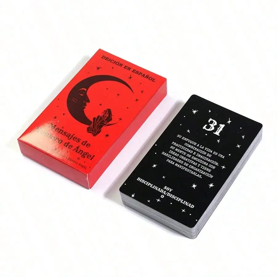 

Espanol Таро Ангел Номер Сообщение Колода Оракула Испанская версия для карточной игры, сбора вечеринок,