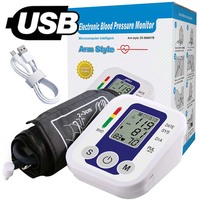 Arm Blood Pressure Monitor Pressure Sensor Monitor BP Equipment Automatic Tonometer Digital Tensiometer LED Display Arm Cuff