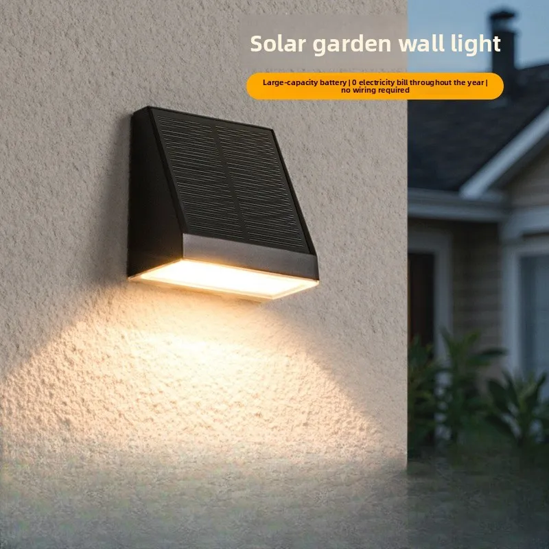 Solar Wall Lamp Outdoor Garden Lamp Outdoor Garden Lamp Household Decoration Solar Wall Washer