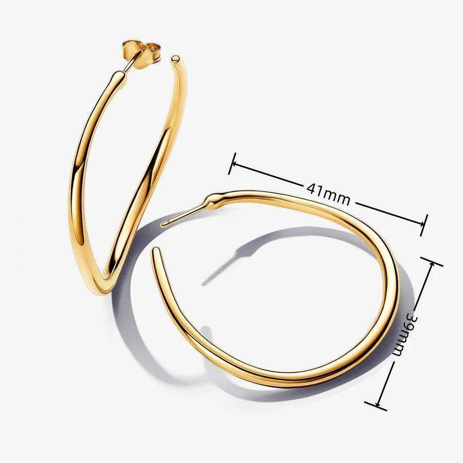 Nieuwe 925 Zilver 18 K Vergulde Zon Maan Parel Bloem Oorbellen Fit Originele Glamour Diy fijne Sieraden Gift Accessoires Voor vrouwen