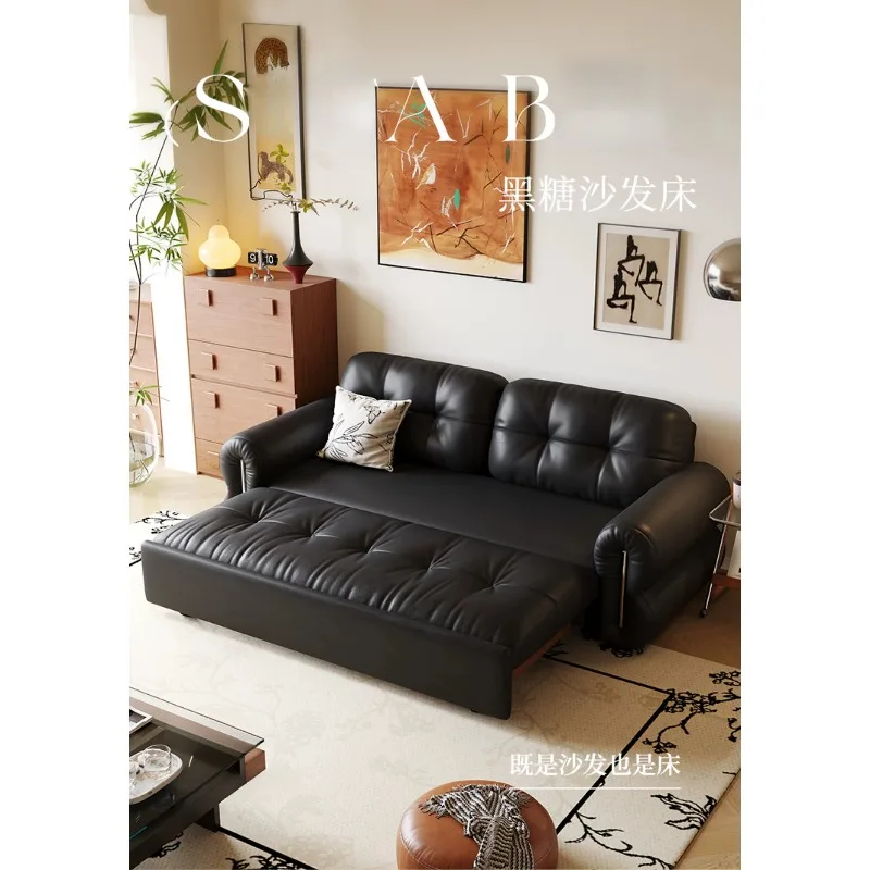 Sofa bed, small retractable living room, sofa bed for long-term sleep