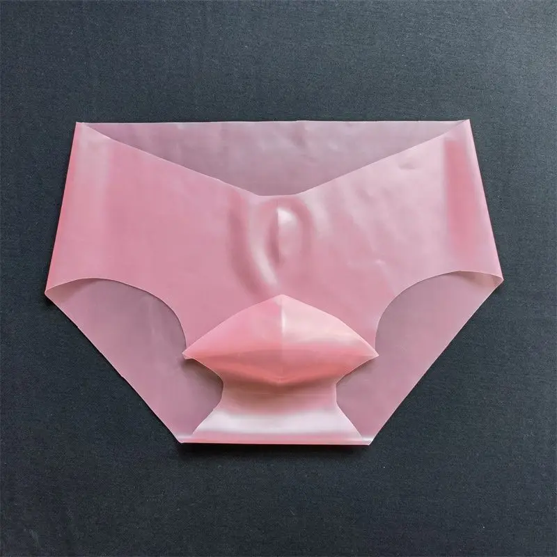 Mannelijke Lingerie Slips Panty Onderbroek Latex Fetish Heren Ondergoed Elastische Latex Jongens Bikini Sexy Club Party Dancewear Zwart Show