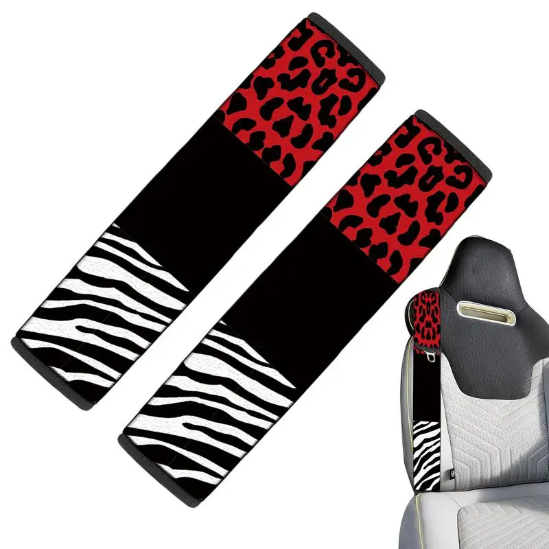 Car Styling Seat Belt Cover Plush  Style Shoulder Strap Harness Cushion Zebra style Cloud Car Seatbelt Shoulder Pad Protector