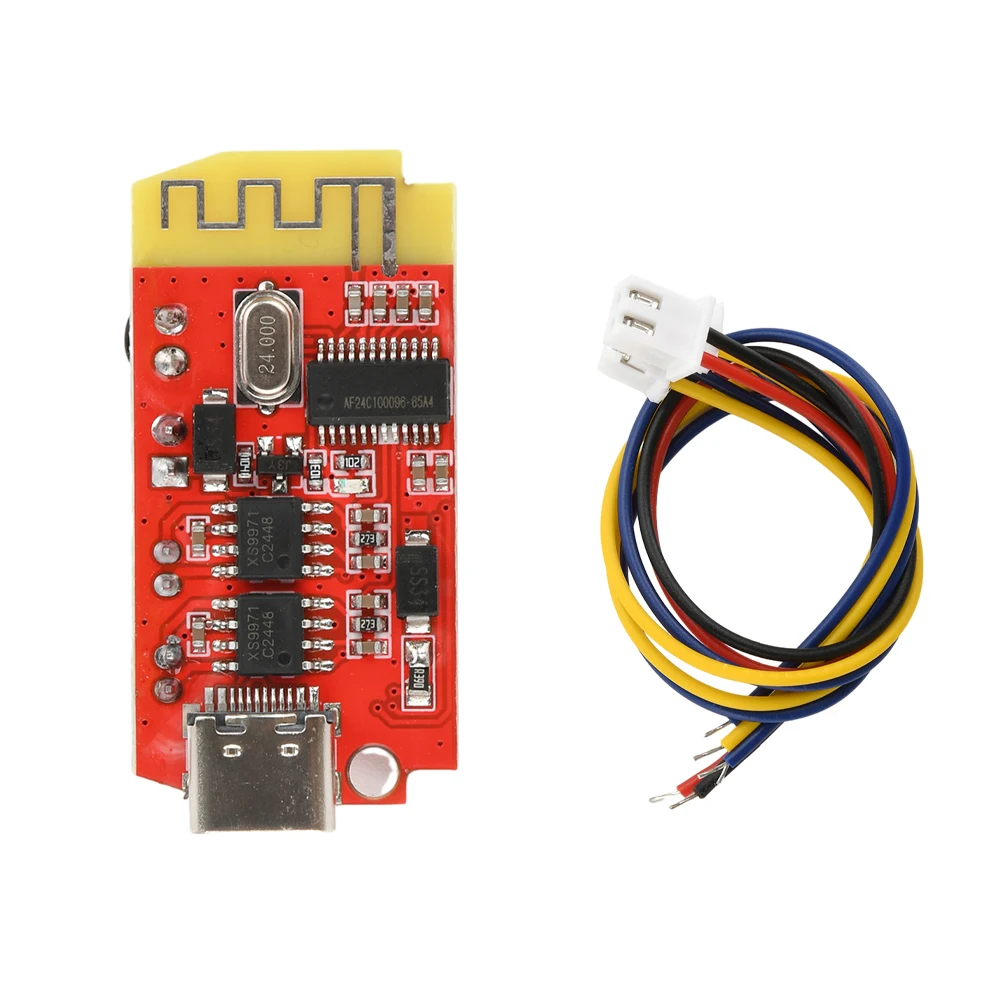 CT14 Miniatuur Stereo Bluetooth 5.2 Versterker Board DC 3.7-5V 5W + 5W Audio Module Micro USB/Type-C Interface