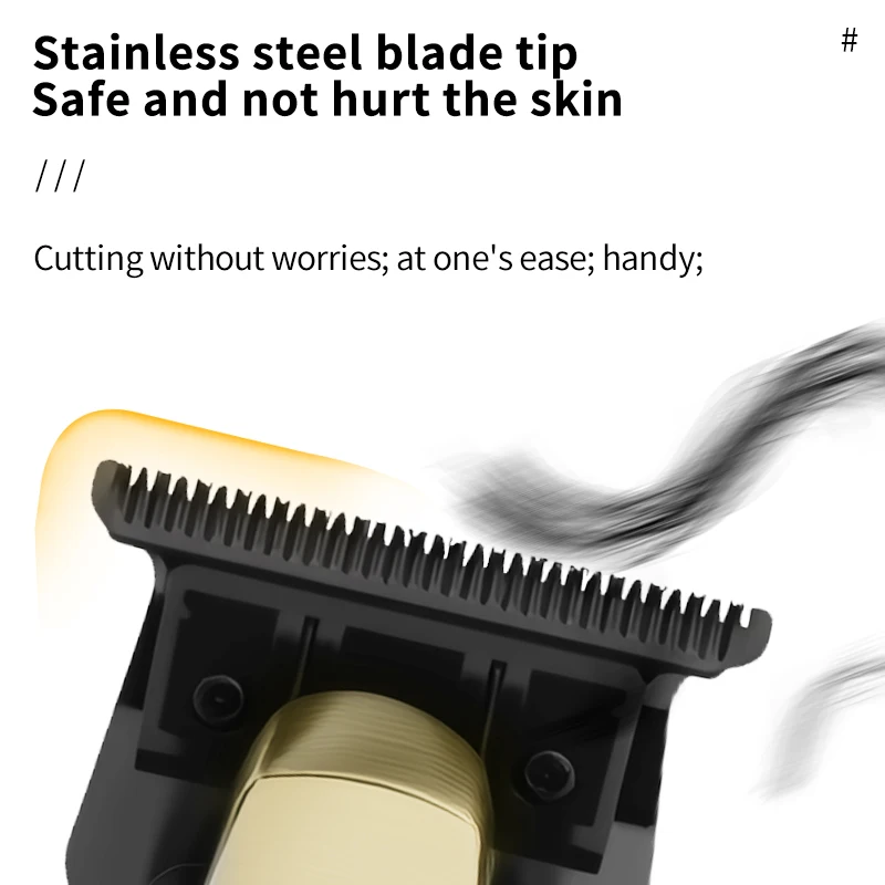 Kemei 2293 Tagliacapelli elettrici da uomo Barbiere professionale Tagliacapelli Intaglio senza fili Tagliacapelli in lega per il corpo