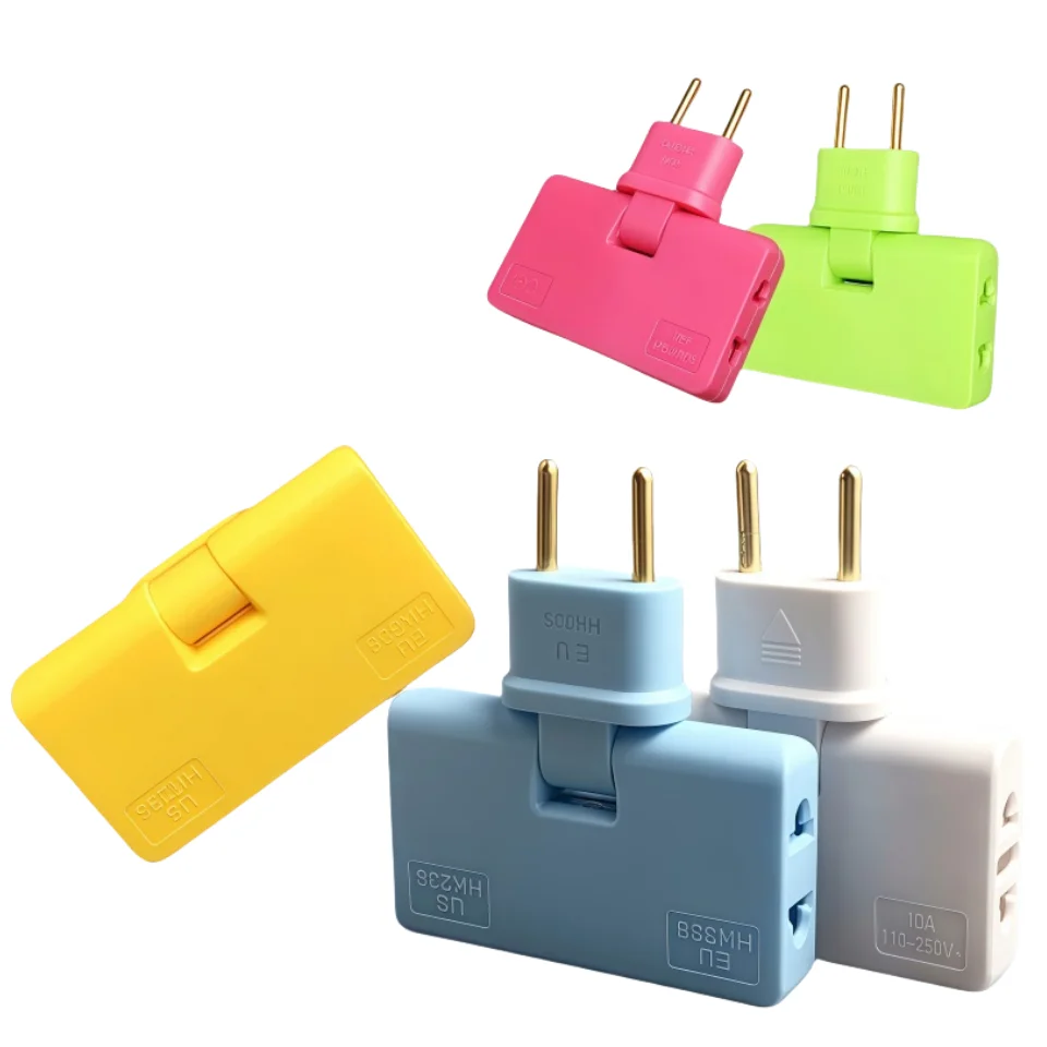 3 IN 1 Wireless Converter Adapter Socket 180 Degree Rotate Adjustable Socket 250V EU For Travel Plug Residential General-Purpose