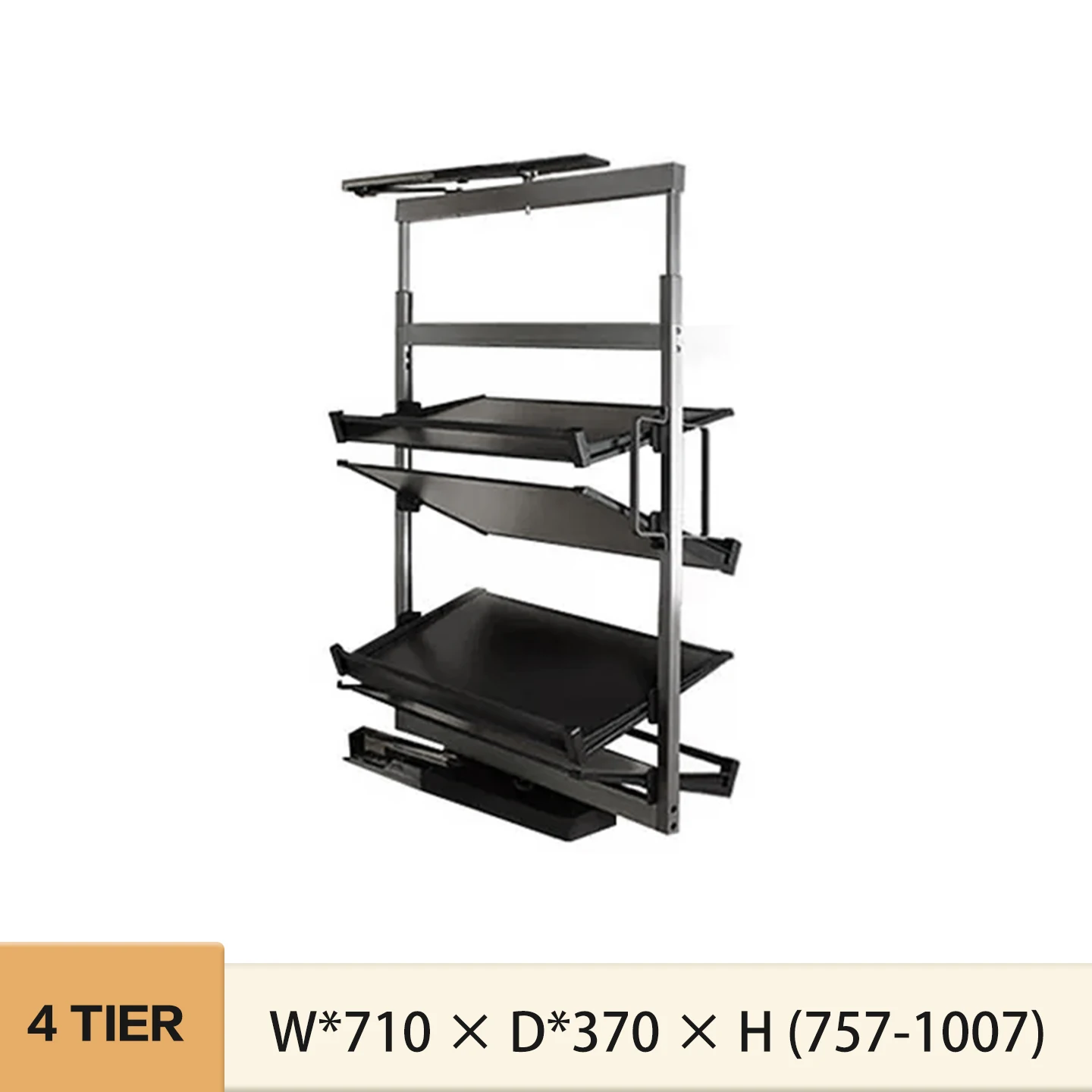 360 Degree Rotating Shoe Rack Aluminum Alloy Multilayer Adjustable Height Pull Out Double Sided Built In Leather Dustpad