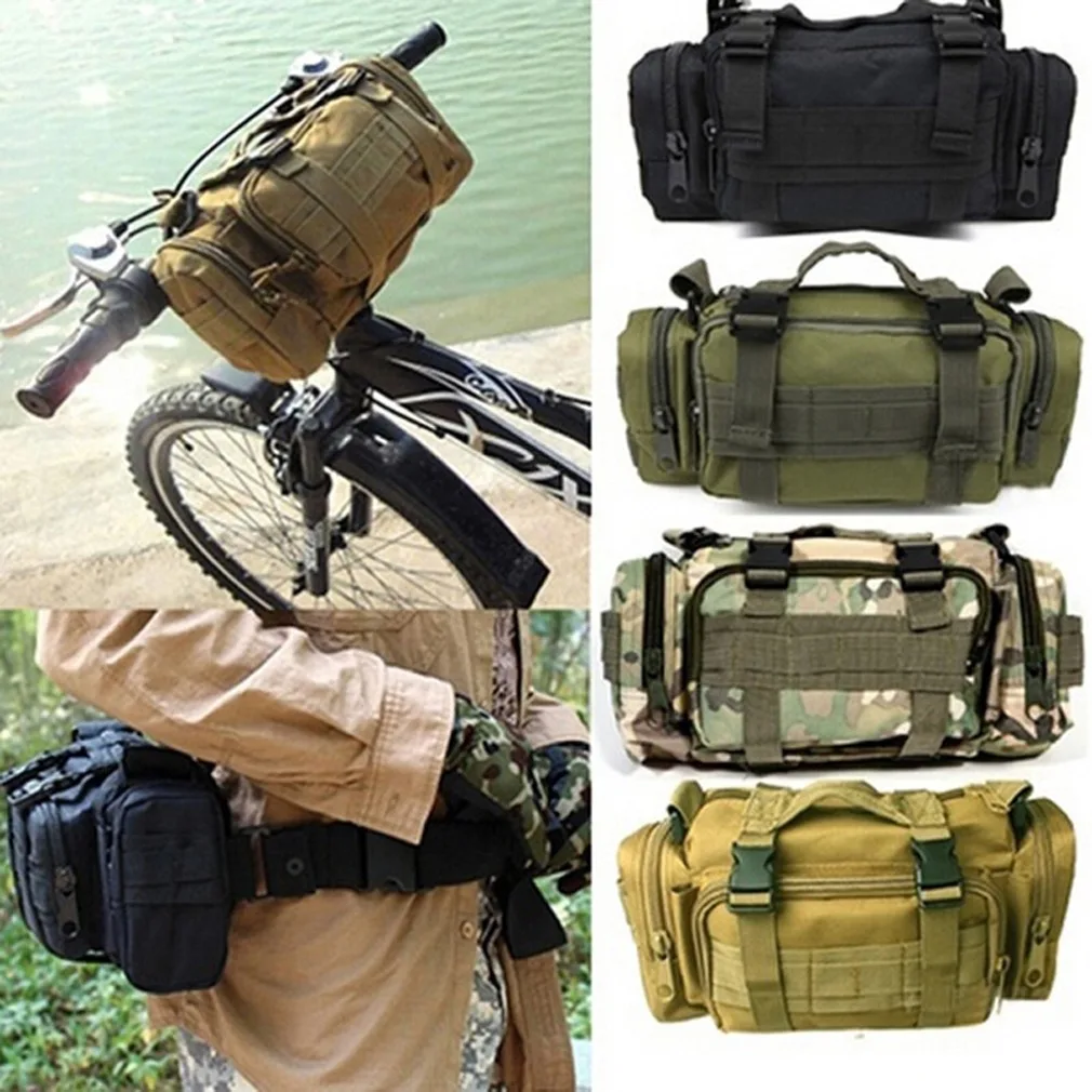 Sac banane de sport pour le cyclisme, la chasse, le camping, l'extérieur, ceinture de hanche, élingue Molle, sacs à outils de guidon d'appareil photo EDC, poudres