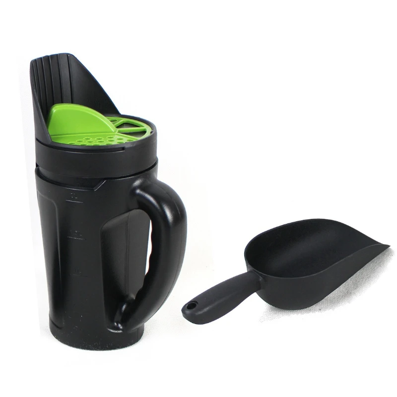 

Handheld Spreader Garden Seed Fertilizer Seeder Adjustable Portable Manual Spreader Outdoors Reusable Salt Spreaders Household