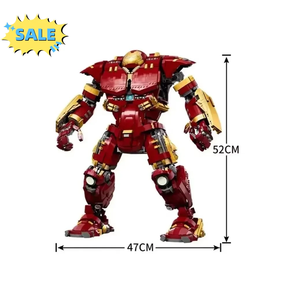 

New 76210 4049Pcs Hulkbuster modele blocs de construction MK44 Robot MOC ensemble briques dassemblage jouets pour enfants enfan