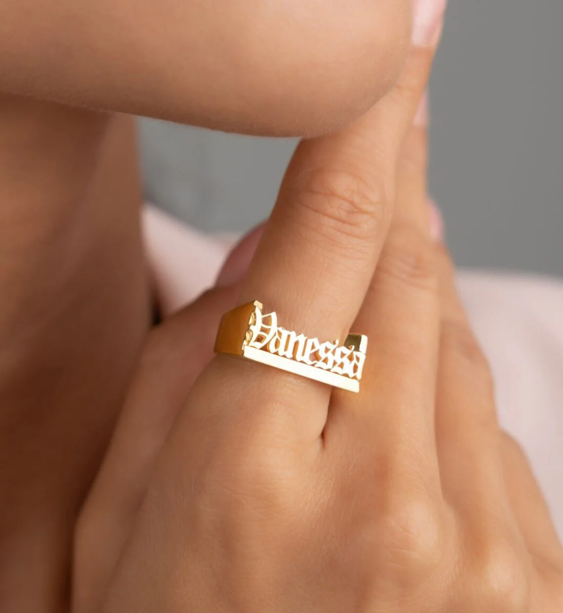 

Custom Gothic Rings Men Women Luxury Stainless Steel Rings Personalized Chunky Knuckle Rings Wedding Jewelry Anniversary Gifts