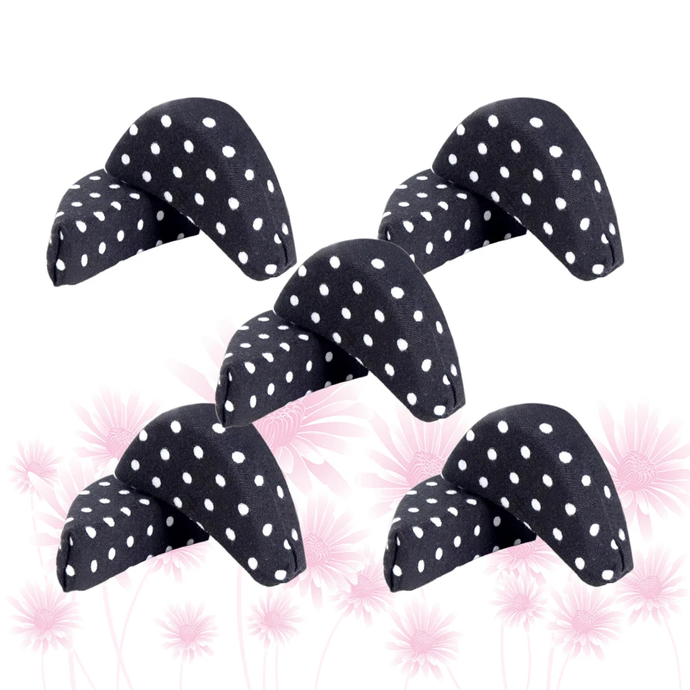 

5 Pairs Forefoot Pads Shoe Inserts High Heel Insoles Washable Reusable Reduces Size Prevent Slippage Sole Pads Foot