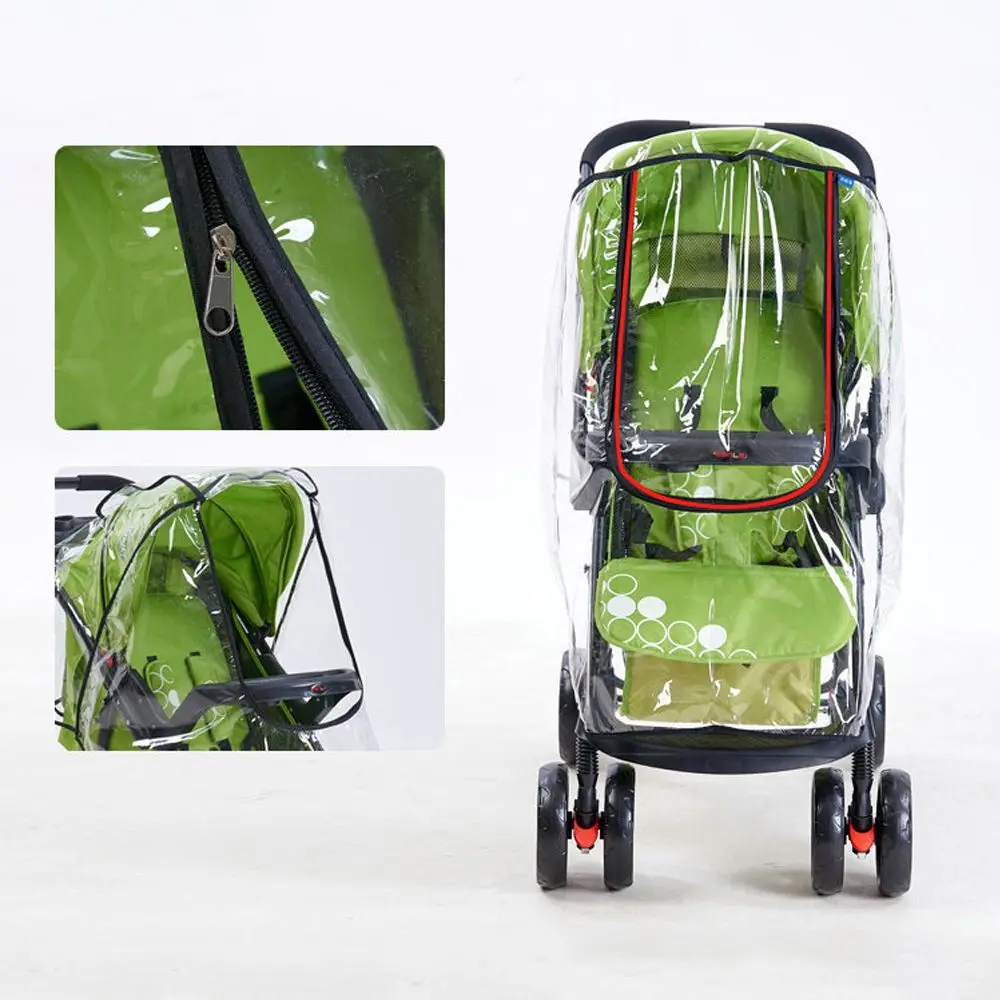 

Waterproof For Pushchair Umbrella Accessories Pushchair Wind Shield Stroller Rain Cover Buggy Raincover Universal