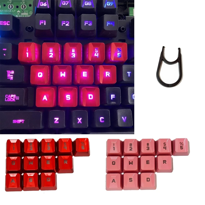 Bacllit Keycap forLogitech G413 G910 G810 G310 G613 Romer-G Mechanical Keyboard