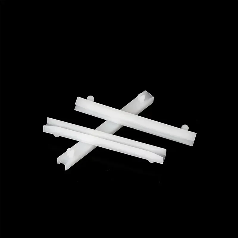 Plastic PCB Card Guide Rail / Printed Circuit Board Slot Holder - Snap-In Mounting for Standard 1.6-2.4mm Thick PC Boards