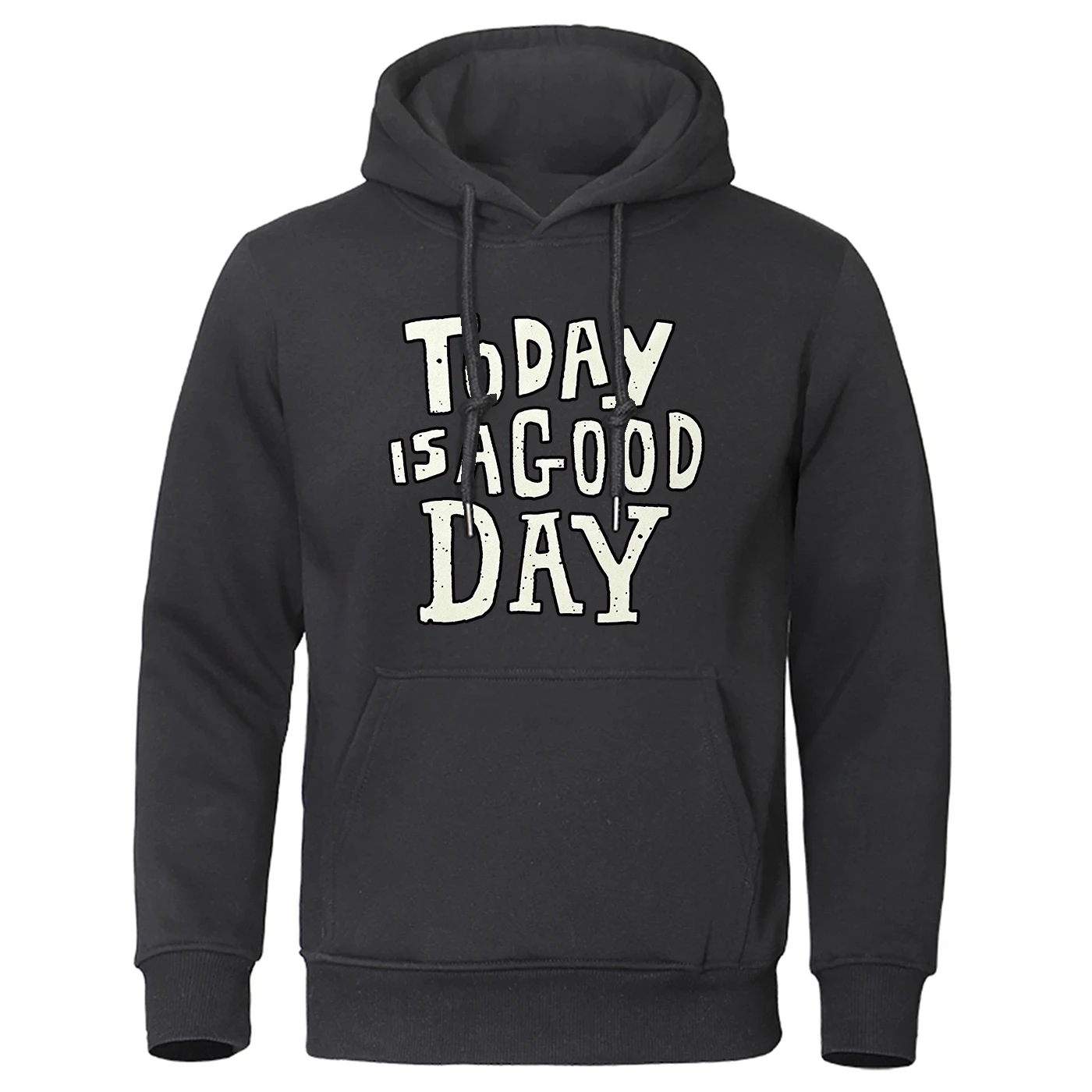 today is a good day Men's solid color zipper pullover is suitable for spring and autumn featuring a fashionabl hoodies