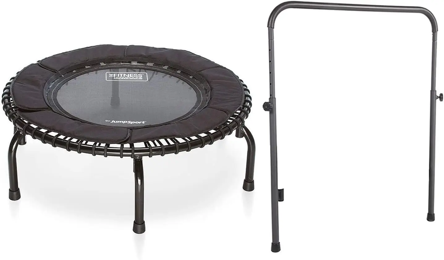 39 Inch Fitness Trampoline Adults Workout Rebounder with Handlebar, Model 250