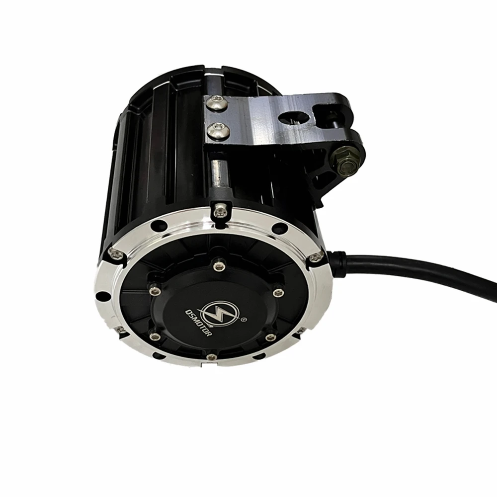 QS120 2000W 70H 4600RPM Motor penggerak sedang, dengan sabuk atau sproket 428