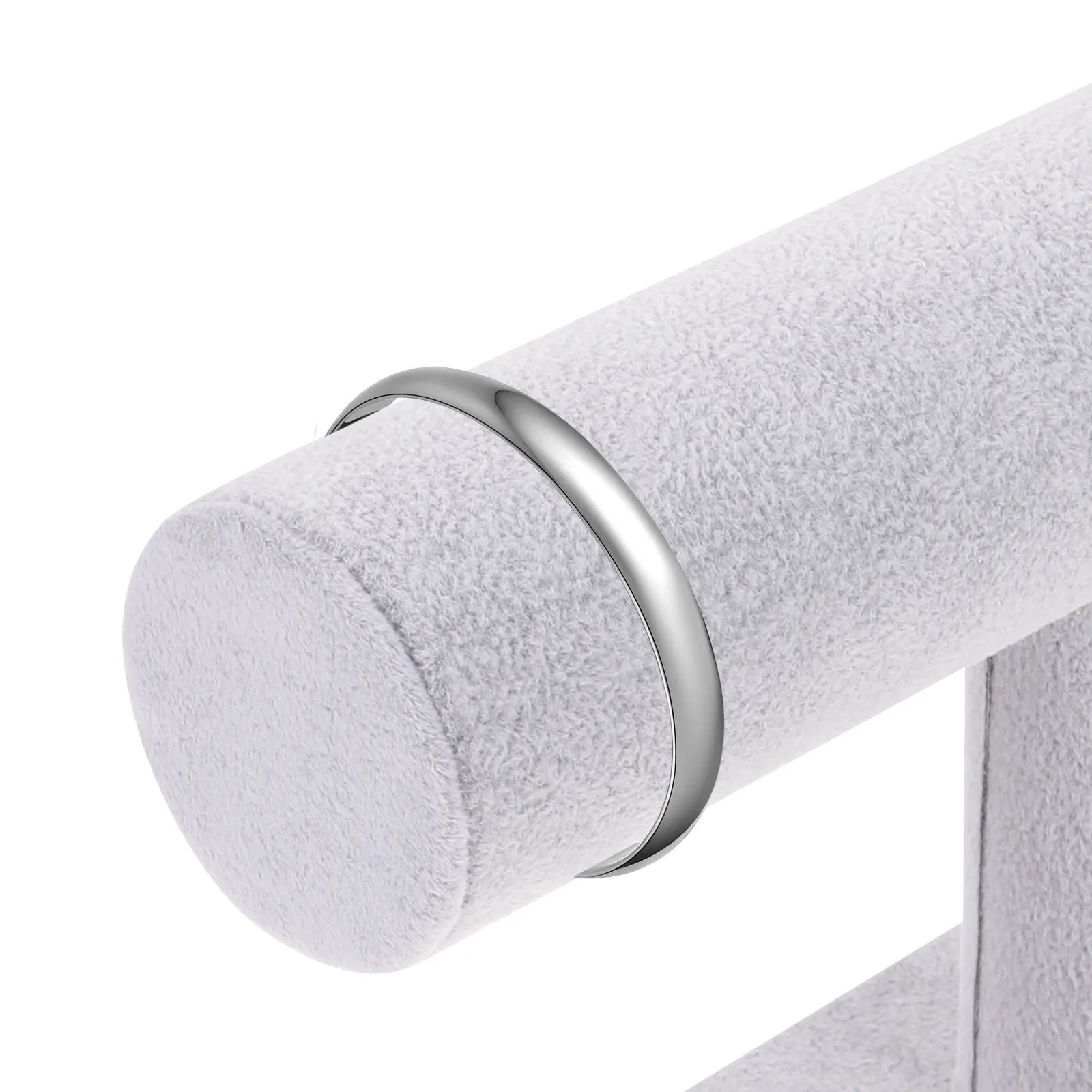 

Headband Jewelry Stand Detachable Single Tier Bracelet Display Rack For Organizing Protecting Bangle Holder Grey