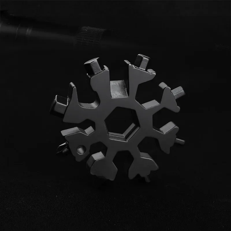 Swayboo 18 w jednym wielofunkcyjny płatek śniegu narzędzie karty wszystkich stali nierdzewnej Mini uniwersalny śrubokręt EDC klucz konserwacji rowerów gadżet
