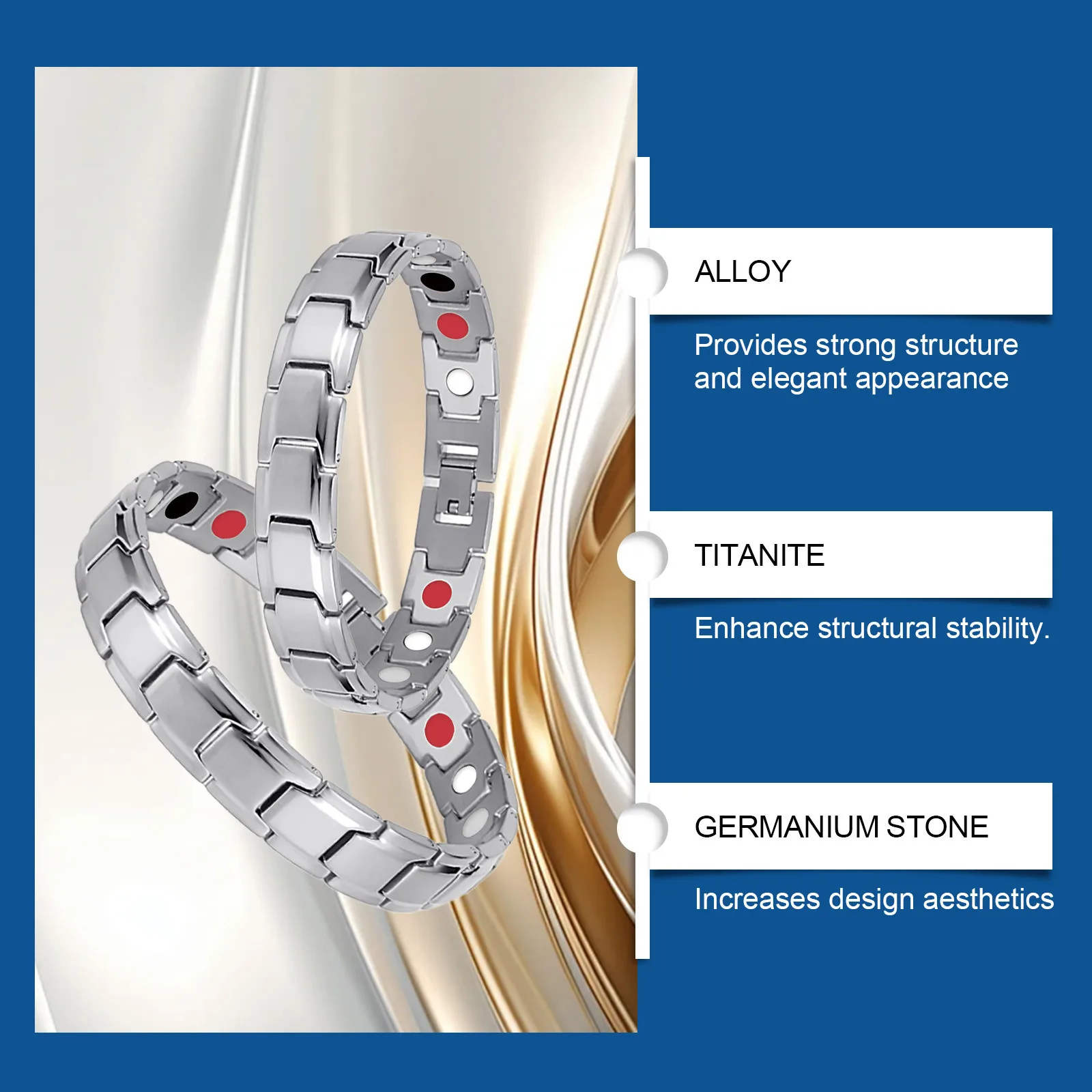 Magnetfeldtherapie-Armband für Prostatal Wellness, nicht-invasive Gesundheitsunterstützung für Männer, extrem bequemer Zirkulationsverstärker