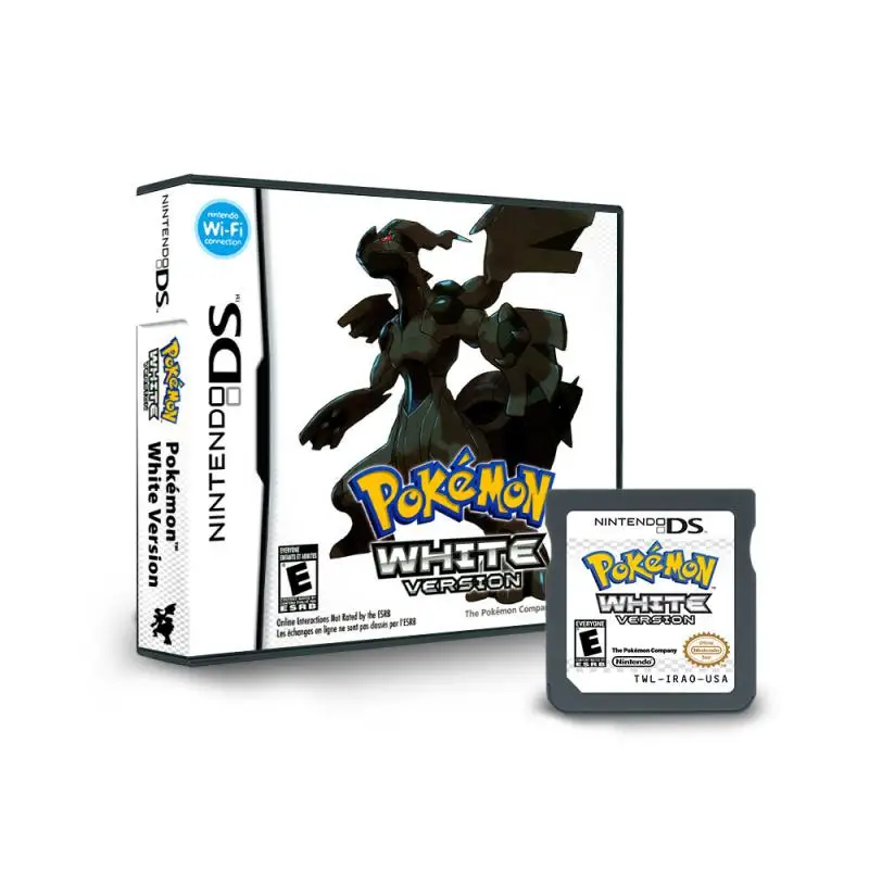 Anime Cartoon Pokemon NDS Game Card Black 2/White 2 Platinum Silver Soul Series Collection Boxed English Game Gift for boys