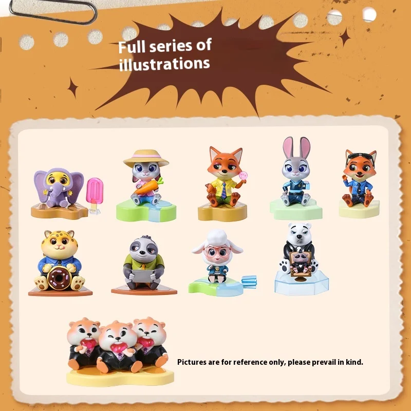 

Miniso Zootopia Series, милый Джуди Хоппс, Ник Уайльд, Ник, слепая коробка, фигурка, украшения, коллекция игрушек, модель, подарок на день рождения, загадочная коробка