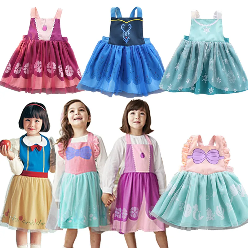 grembiuli-per-ragazze-principesse-ghiaccio-e-neve-pittura-sala-da-pranzo-coperture-impermeabili-e-resistenti-all'olio-bavaglini