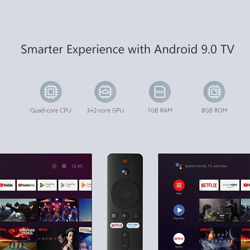 Xiaomi Mi TV stick 1080p HDR رباعي النواة 64 Android TV Google Assistant Smart Cast المحمولة تقرير مشغل الوسائط عصا التلفزيون