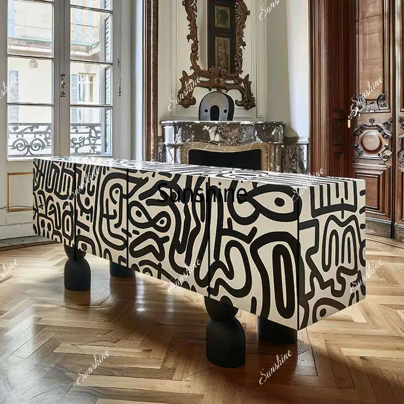 

Modern high-end floor cabinet creative simple decorative cabinet