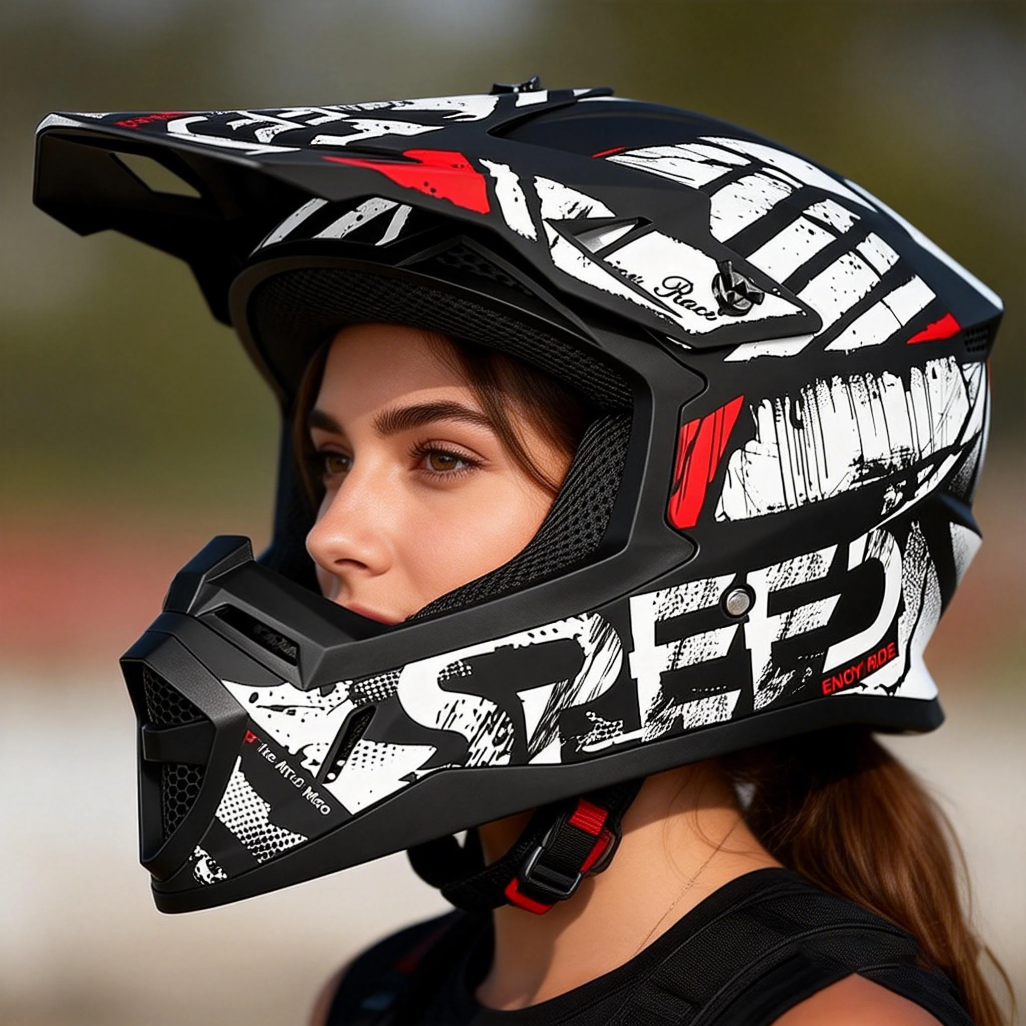 

Off-Road Helmet Motocross Full Face Motorcycle Helmet Lightweight Safety Racing Helmet for Dirt Bike ATV MX Outdoor Sports