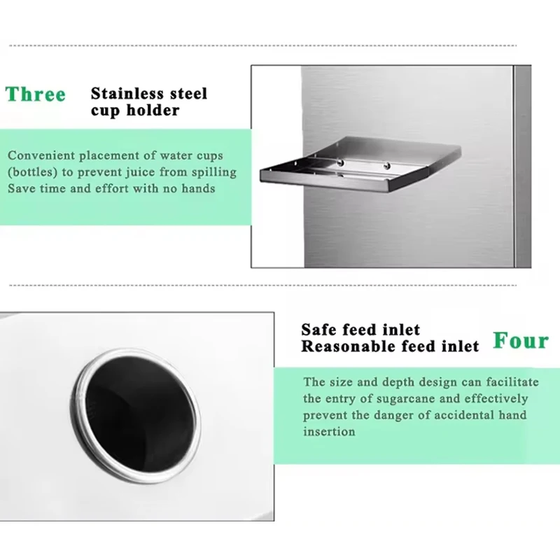 스테인리스 스틸 다용도 상업용 사탕수수 착즙기/사탕수수 주스 추출기/사탕수수 착즙기