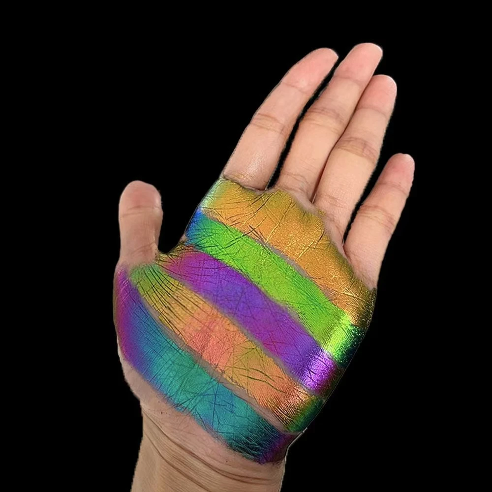 Kameleon ogen schaduw poeder glitter lichaamsdecoratie glitter oog highlights geschikt voor muziekfestivals, Pride moon