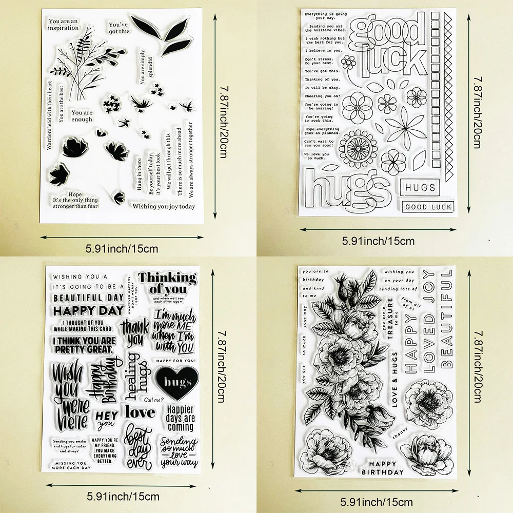 Großes Blumen-Alphabet/Klare Stempel/Siegel für DIY Scrapbooking, Kartenherstellung, Album, dekoratives Siegel, Basteln