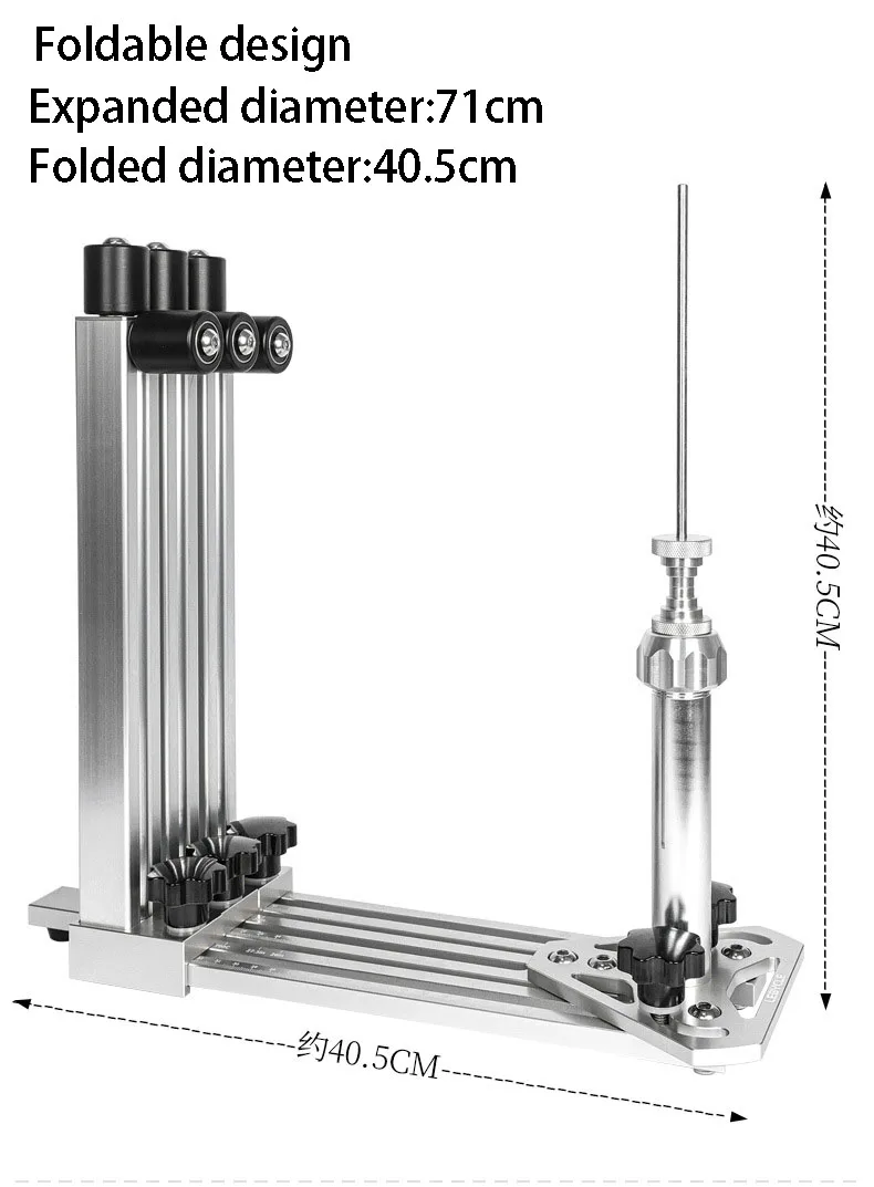 LEBYCLE Fahrrad-Radbauständer unterstützt Schnellspanner und Nabenachs-Architektur, faltbares Modell – Detail 5