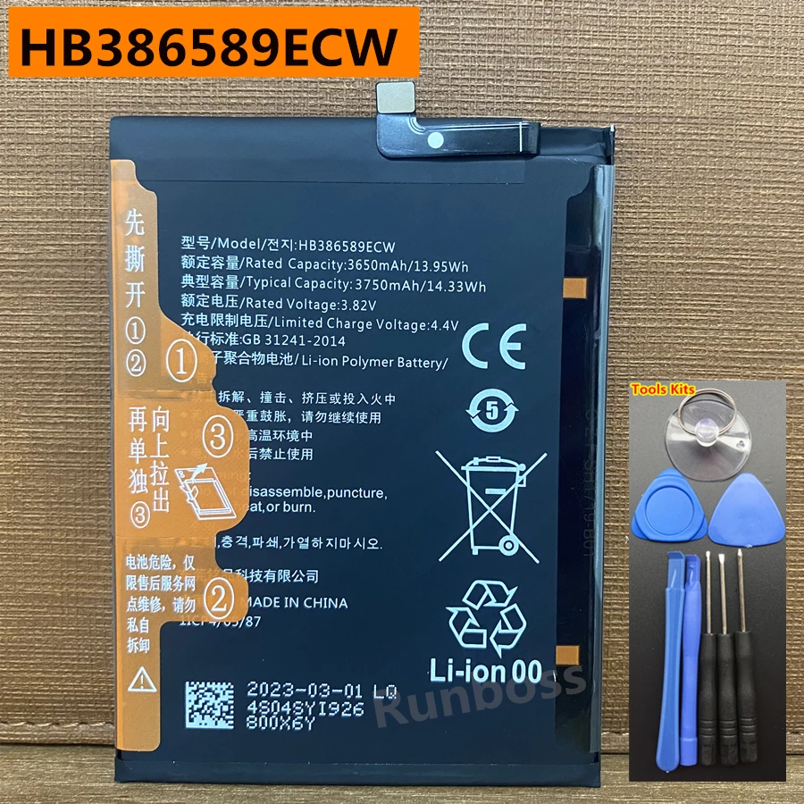 New Original HB386589ECW Battery for Huawei P10 Plus Honor Play 20 20S 8X View 10 V10 Mate 20 Lite Nova 3 4 5T BKL-L09/AL20/AL00