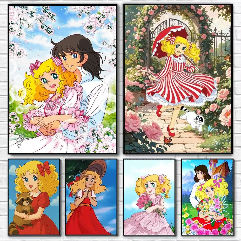 

Anime C-Candy Candy Poster Self-adhesive Art Waterproof Paper Sticker Coffee House Bar Room Wall Decor