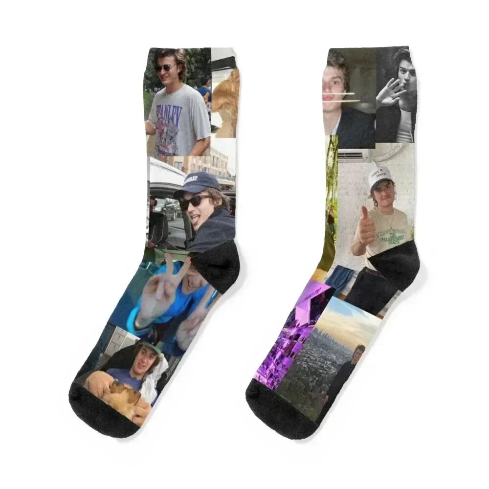 

Joe Keery Pic Collage Socks Men's anime Men Socks Luxury Brand Women's