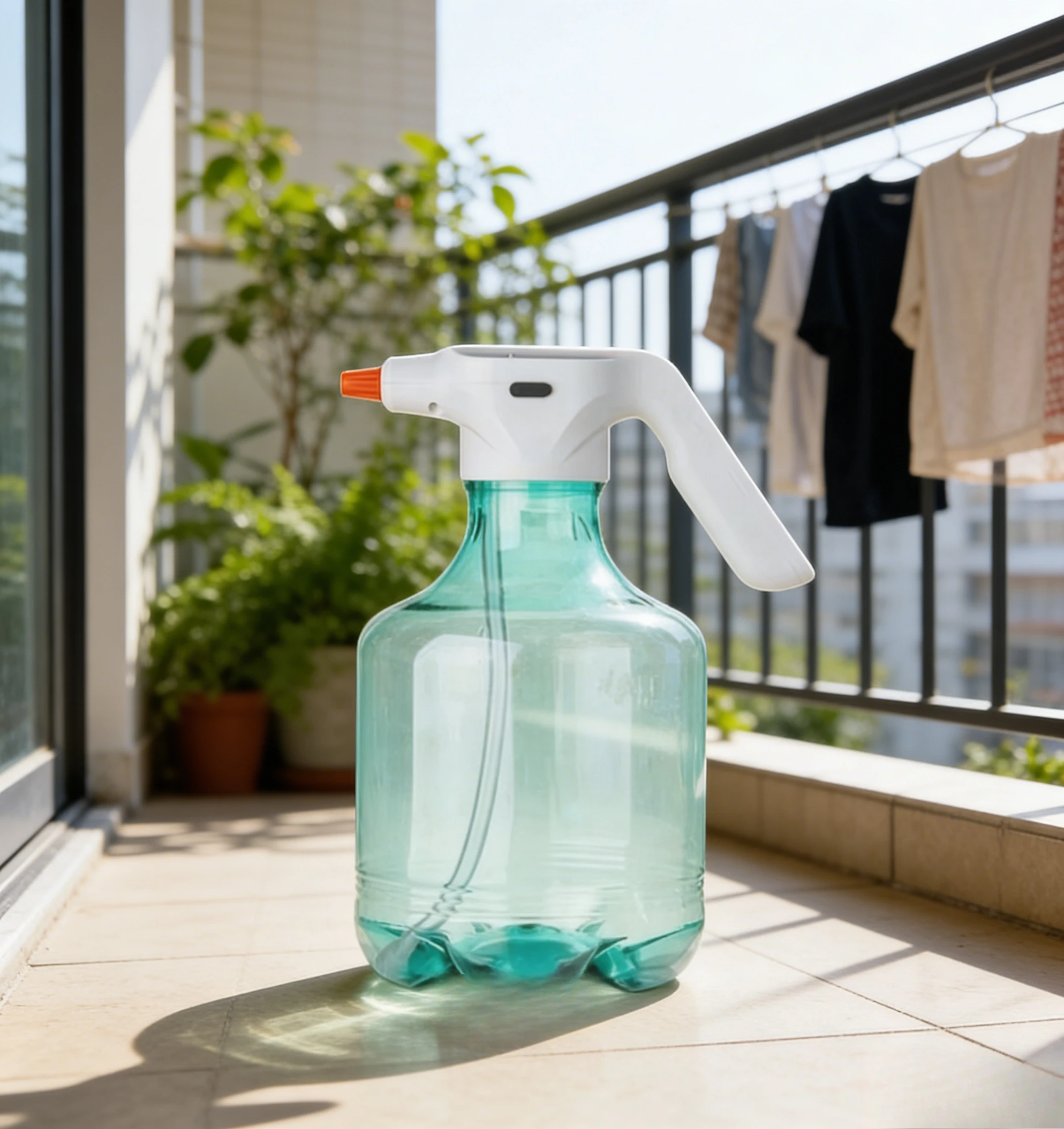 Regadera Eléctrica de 3L con Dos Modos de Rociado, Carga por Interfaz C, Aspersor Ajustable, Rociador de Limpieza y Desinfección para Jardinería