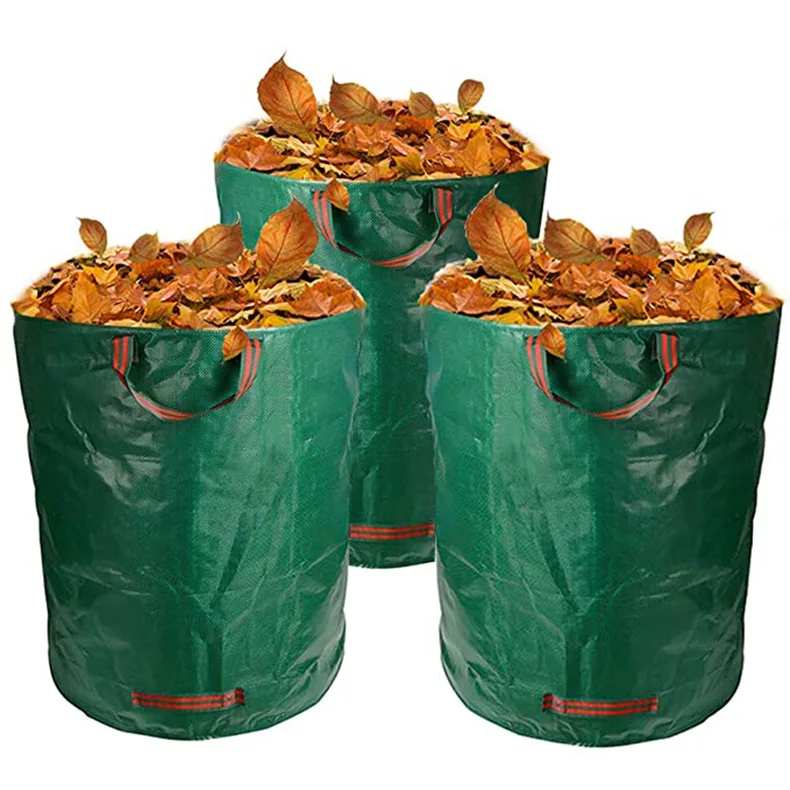 100% UV+stabilized Eco-friendly 67*76 Waterproof Garden Waste Bag HDPE 272 L Capacity Outdoor Leaf Bag