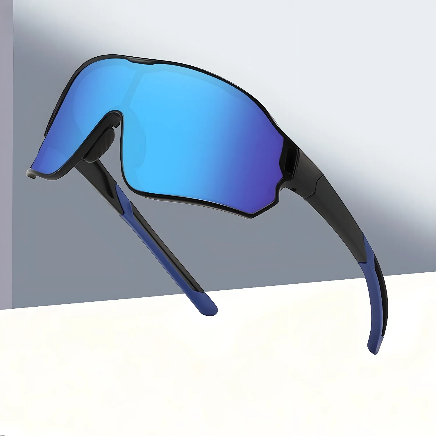 

3118 Cycling Sunglasses Men Women Sports UV400 Protection Windproof Running Fishing Eyewear Trendy Square Outdoor Glasses