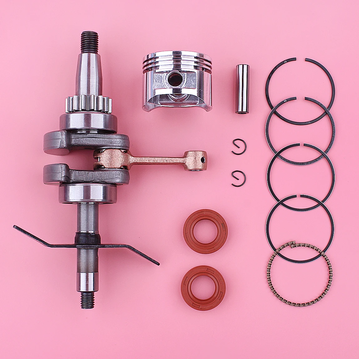 Kit de sello de aceite de anillo de pistón de cigüeñal para Honda GX31 GX 31, cortacésped, piezas de motor de cortacésped, piezas de herramientas de jardín, 39mm