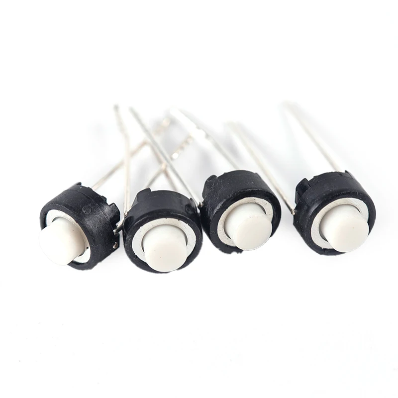 50PCS Tact Switch White Black Touch Switch 6*6*5mm DIP Tactile Push Button Micro Switch Accessories