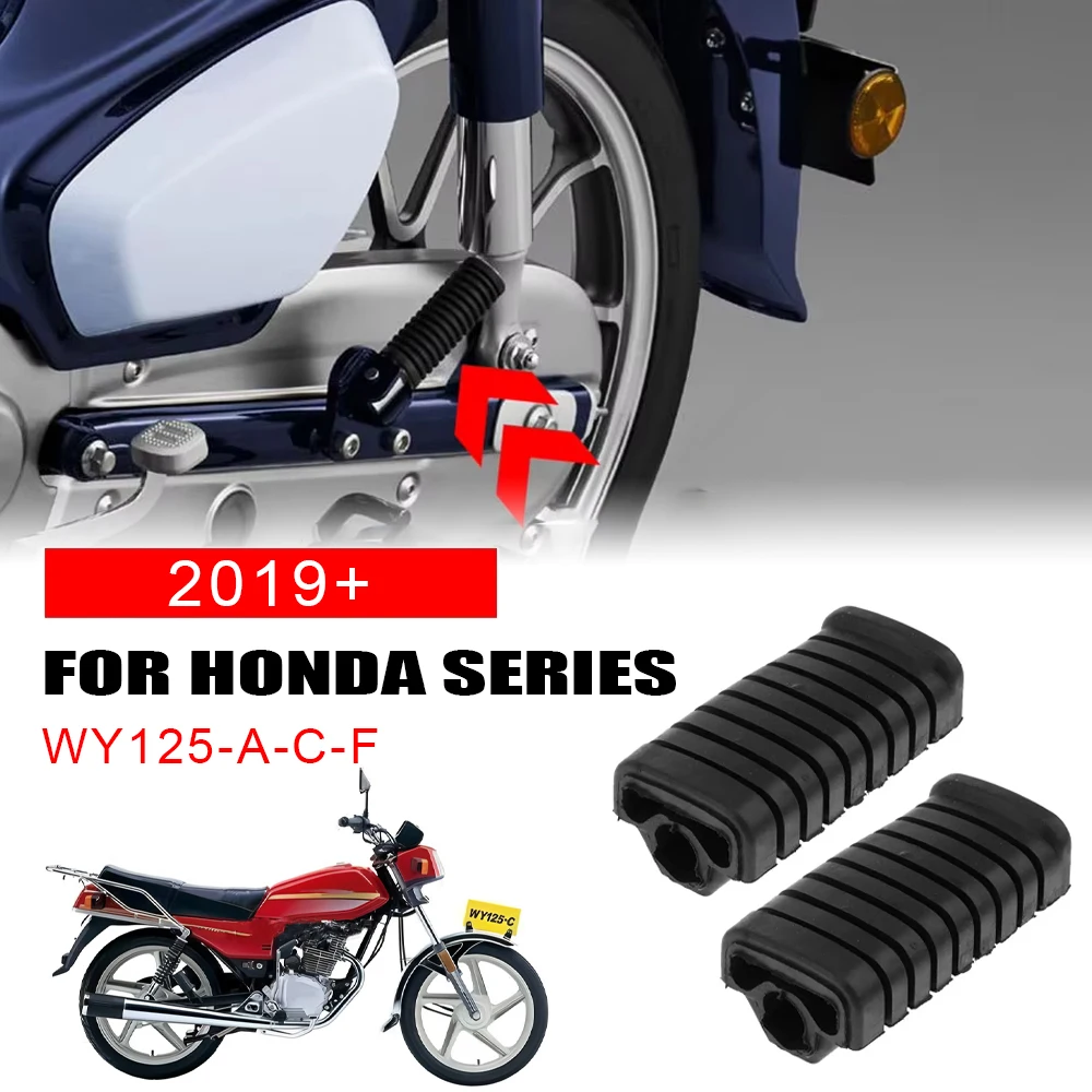 

1 Pair Wear Resistant Motorcycle Front Footrest Foot Peg Rubber Non-slip Cover Pedal Pads Replacement for Honda WY125 2019 New